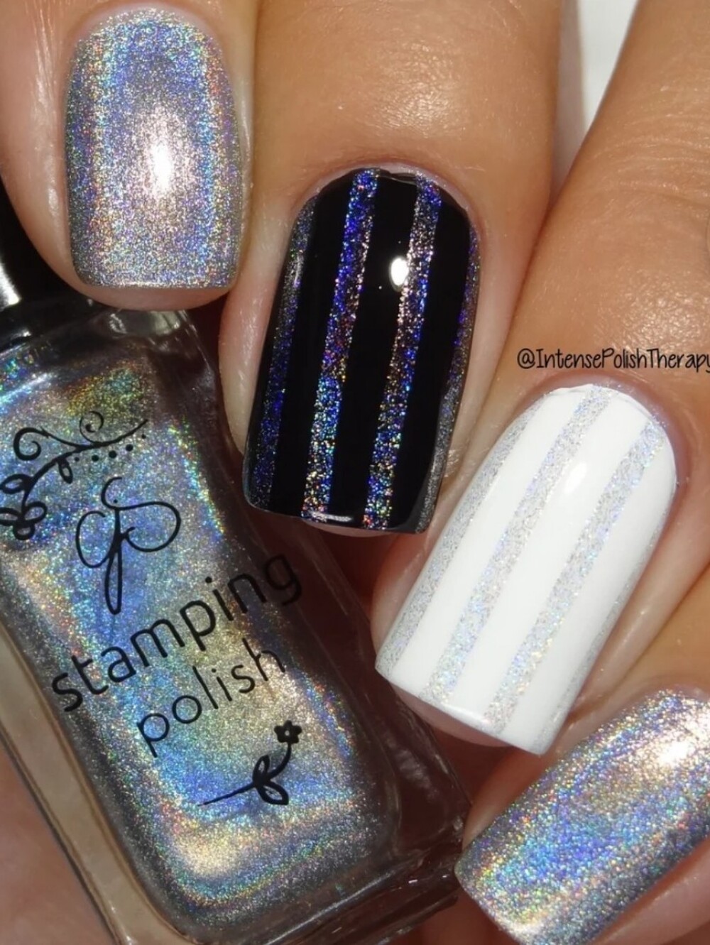 Clear Jelly Stamper Holo 3 Into the Stars - Silver Holographic Stamping Polish